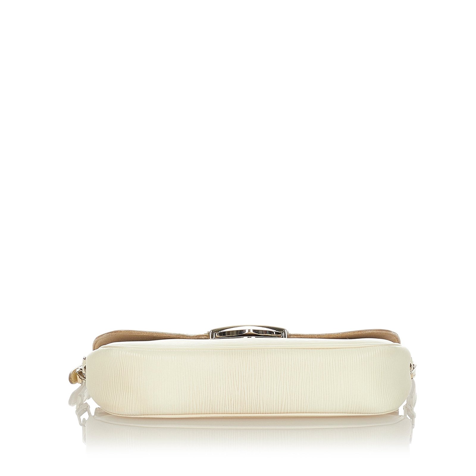 Louis Vuitton Pochette Montaigne White Epi | AlmaBagz - Image 3