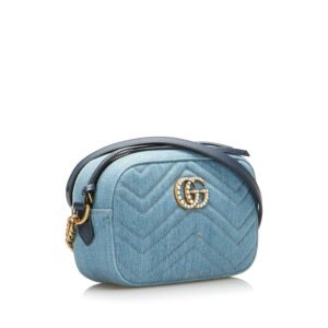 Gucci Pearly GG Marmont Matelasse Crossbody Bag | AlmaBagz