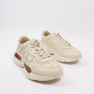 Gucci Rhyton Ivory Leather EU 43 UK 9 | AlmaBagz