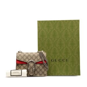 Gucci Dionysus Mini Brown GG Supreme Canvas | AlmaBagz