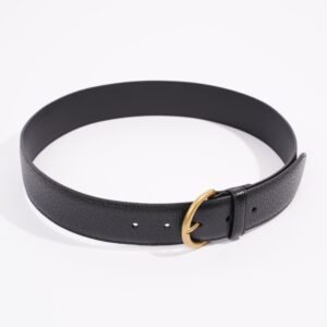 Gucci Buckle Belt Black Leather 75cm 30" | AlmaBagz