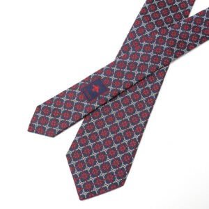 GUCCI tie silk Navy / Red | AlmaBagz