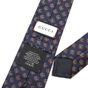 GUCCI tie silk Navy | AlmaBagz