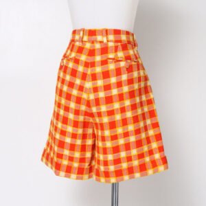 GUCCI Shorts 609574 tweed Orange x yellow 42 | AlmaBagz