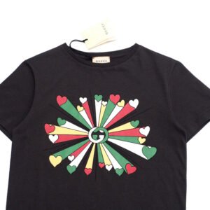 GUCCI Short sleeve T-shirt 610190 cotton Charcoal gray type 10（140/68） | AlmaBagz