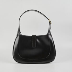 Gucci Jackie Small Black Leather Shoulder Bag | AlmaBagz