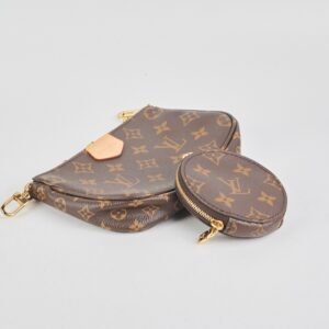 Louis Vuitton Khaki Multi Pochette Accessories Monogram | AlmaBagz