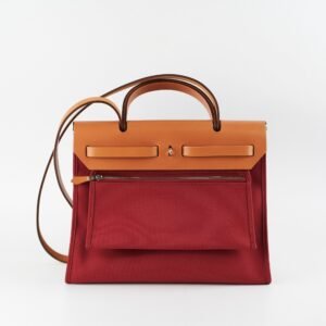 Hermes Herbag 31 Red A Stamp | AlmaBagz