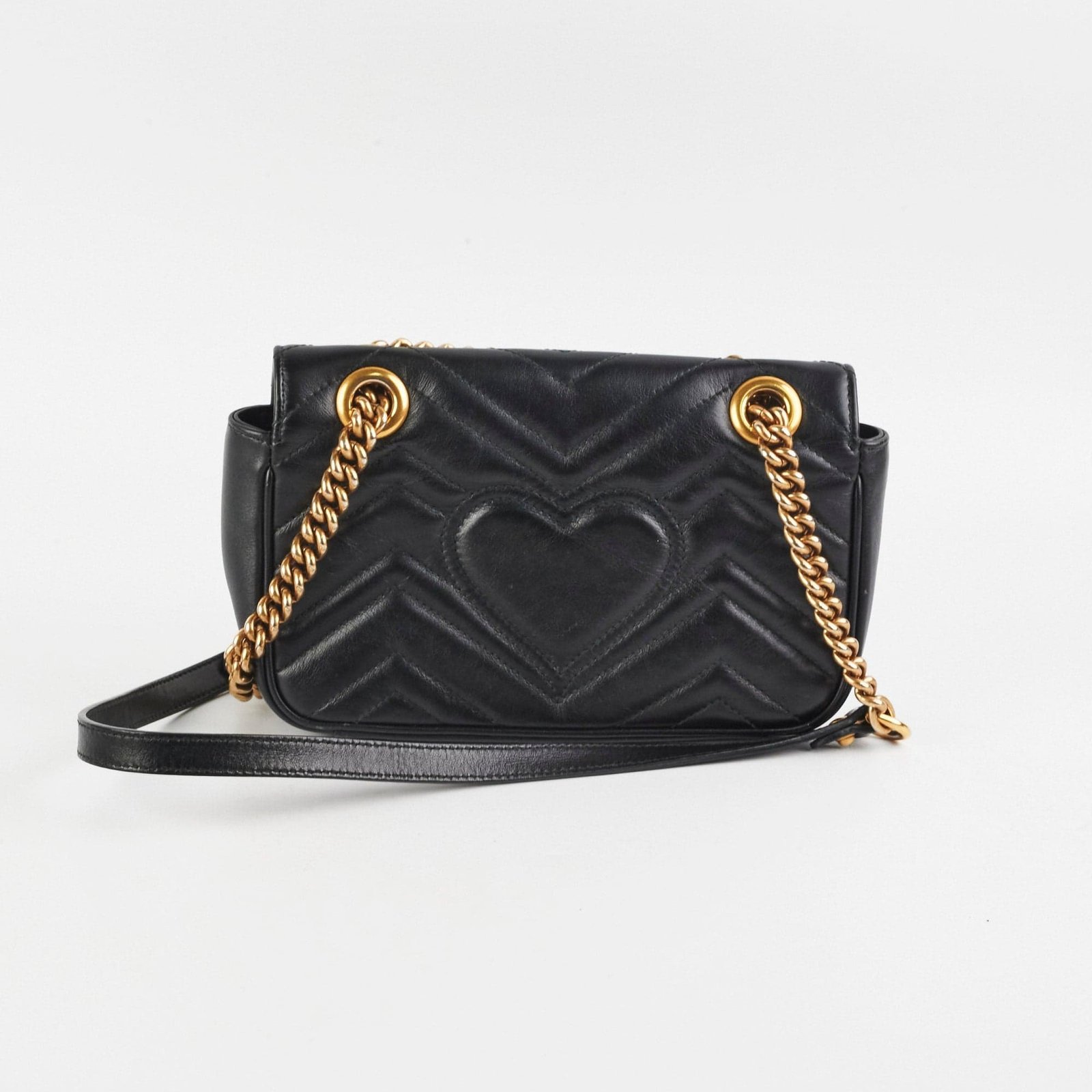 Gucci Small Marmont Black | AlmaBagz