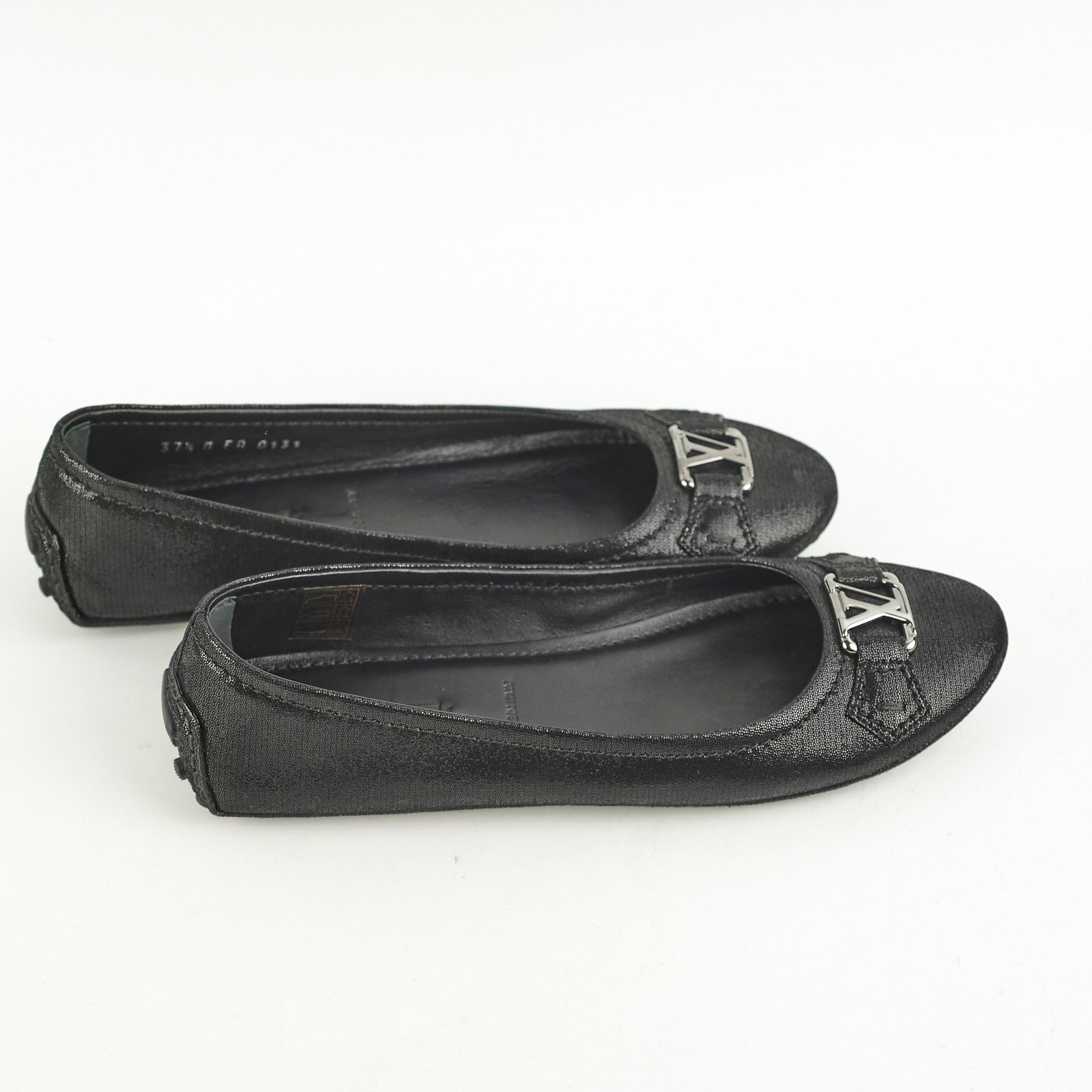 Louis Vuitton Ballet Flats Black Size 37.5 | AlmaBagz