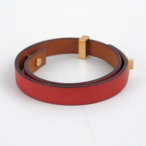 Hermes Mini Dog Bracelet Red T2 | AlmaBagz