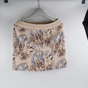 Hermes Skirt Beige/Blue Size 34 | AlmaBagz