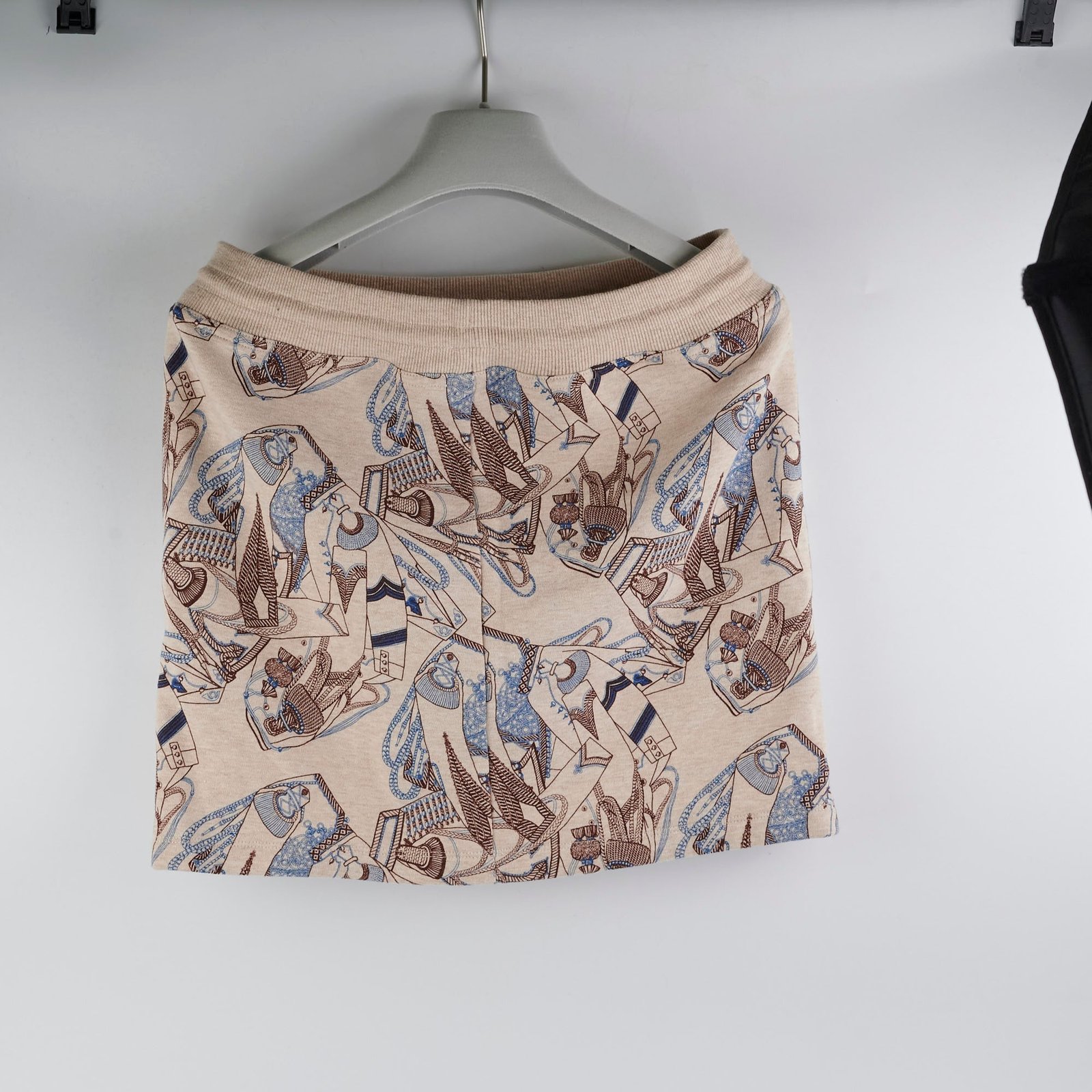 Hermes Skirt Beige/Blue Size 34 | AlmaBagz