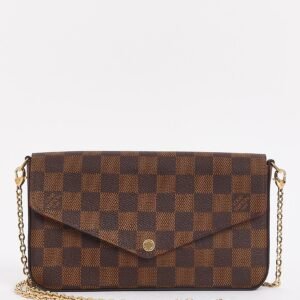 Louis Vuitton Damier Ebene Canvas Félicie Pochette Crossbody Bag | AlmaBagz