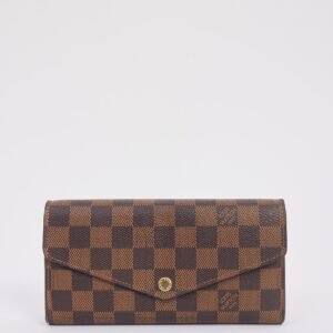 Louis Vuitton Damier Ebene Canvas Sarah Wallet | AlmaBagz