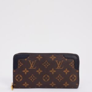 Louis Vuitton Black Monogram Canvas Retiro Zippy Wallet | AlmaBagz