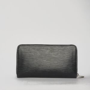 Louis Vuitton Black Epi Leather Long Zip Wallet | AlmaBagz