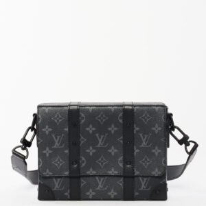 Louis Vuitton Eclipse Monogram Canvas Soft Trunk Flap Crossbody Bag | AlmaBagz