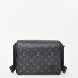 Louis Vuitton Monogram Eclipse Coated Canvas District PM Crossbody Bag | AlmaBagz