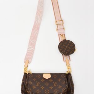 Louis Vuitton Pink Monogram Canvas Multi Pochette Accessoires Crossbody Bag | AlmaBagz