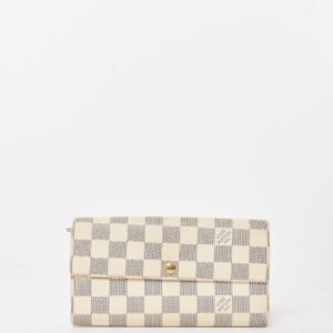 Louis Vuitton Damier Azur Coated Canvas Porte Tresor Wallet | AlmaBagz