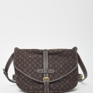 Louis Vuitton Brown Monogram Mini Lin Samur 30 Crossbody | AlmaBagz