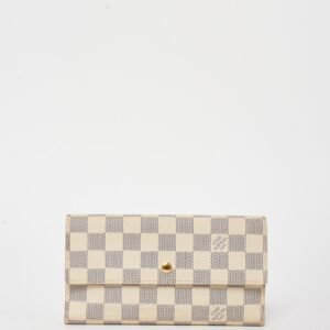 Louis Vuitton Damier Azur Coated Canvas Bifold Flap Wallet | AlmaBagz