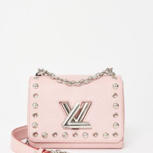 Louis Vuitton Pink Epi Leather Studded Twist Crossbody Bag | AlmaBagz