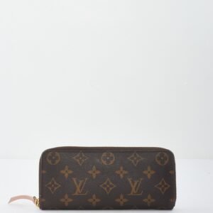 Louis Vuitton Monogram Canvas Pink Ballerine Clemence Wallet | AlmaBagz
