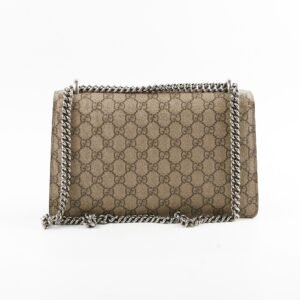 Gucci Medium Dionysus GG Supreme Shoulder Bag Black | AlmaBagz