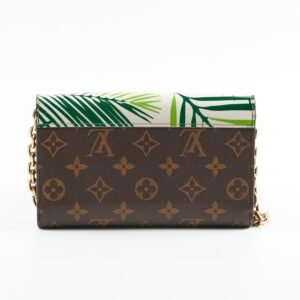 Louis Vuitton Palm Twist Wallet On Chain Green/Monogram | AlmaBagz
