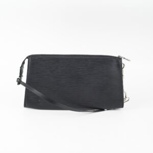 ITEM 24 - Louis Vuitton Epi Pochette Black | AlmaBagz