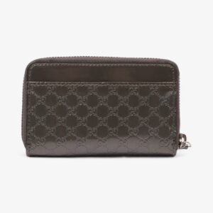 Gucci Microguccissima Compact Wallet Grey Patent Leather | AlmaBagz