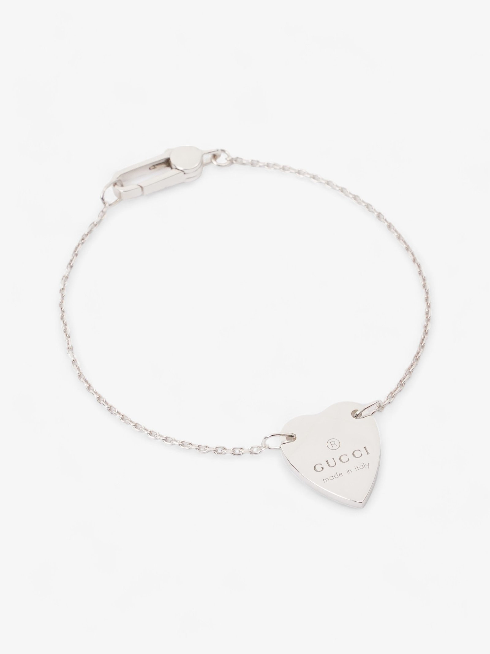 Gucci Heart Bracelet Silver Silver Sterling 17 | AlmaBagz