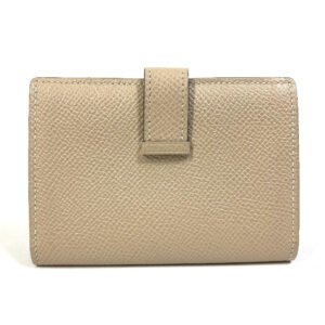 HERMES Card Case Epsom beige Two fold Bean mini unisex(Unisex) Used | AlmaBagz