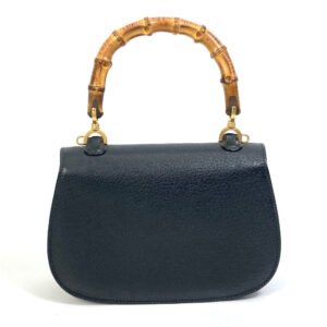 GUCCI Handbag 000.1014.0188 leather black Top handle Bamboo Women Secondhand | AlmaBagz