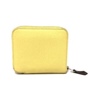 HERMES Folded wallet Epsom Multicolor/Silver Metal Azap compact Women Used | AlmaBagz