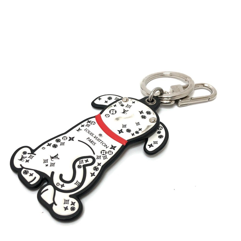 LOUIS VUITTON Bag charm M00746 leather White x black Portocle Dalmatian | AlmaBagz