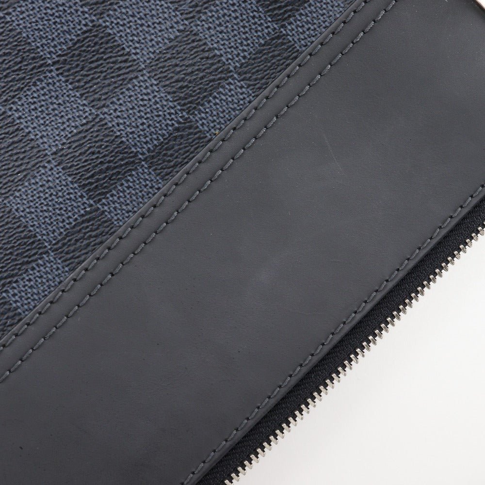 LOUIS VUITTON Shoulder Bag N41348 Damier Cobalt Black / navy Messenger Greenwich | AlmaBagz - Image 7