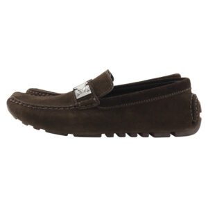 LOUIS VUITTON loafers Suede Brown Driving shoes unisex(Unisex) 6 Used | AlmaBagz
