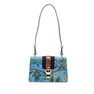 Gucci Sylvie Floral Blue | AlmaBagz