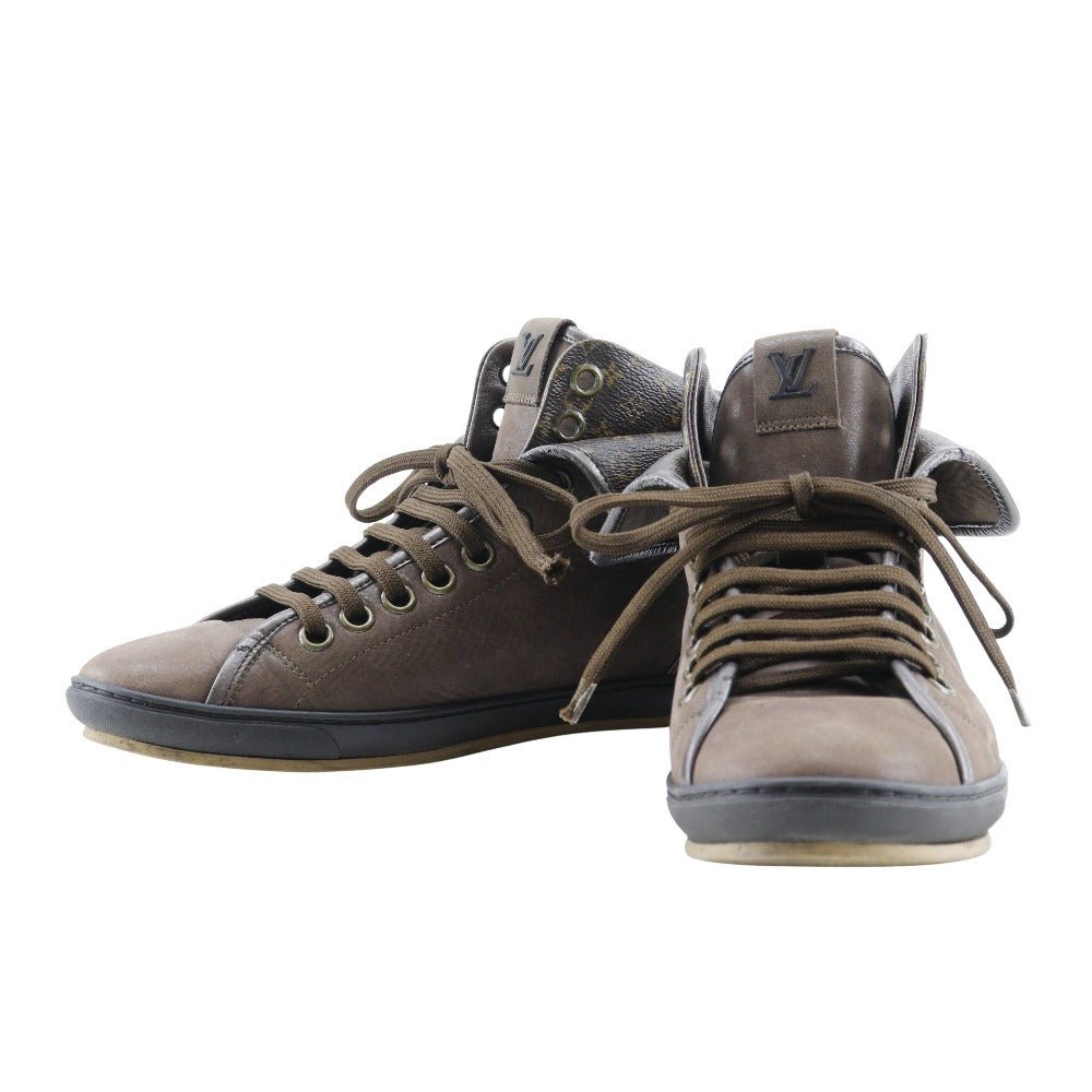 LOUIS VUITTON sneakers leather Brown High cut Blair line 37 | AlmaBagz - Image 10