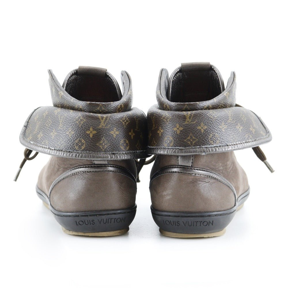 LOUIS VUITTON sneakers leather Brown High cut Blair line 37 | AlmaBagz - Image 2