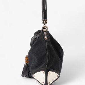 Gucci Indy Hobo Black Canvas | AlmaBagz
