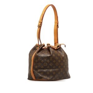 LOUIS VUITTON Monogram Petit Noe Bucket Bag | AlmaBagz