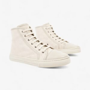 Gucci GG Monogram High-Top Sneakers Beige  Canvas EU 38 UK 5 | AlmaBagz