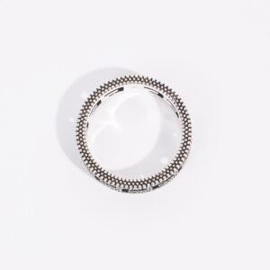 Gucci G Ring Silver / Black Silver Sterling 18 | AlmaBagz