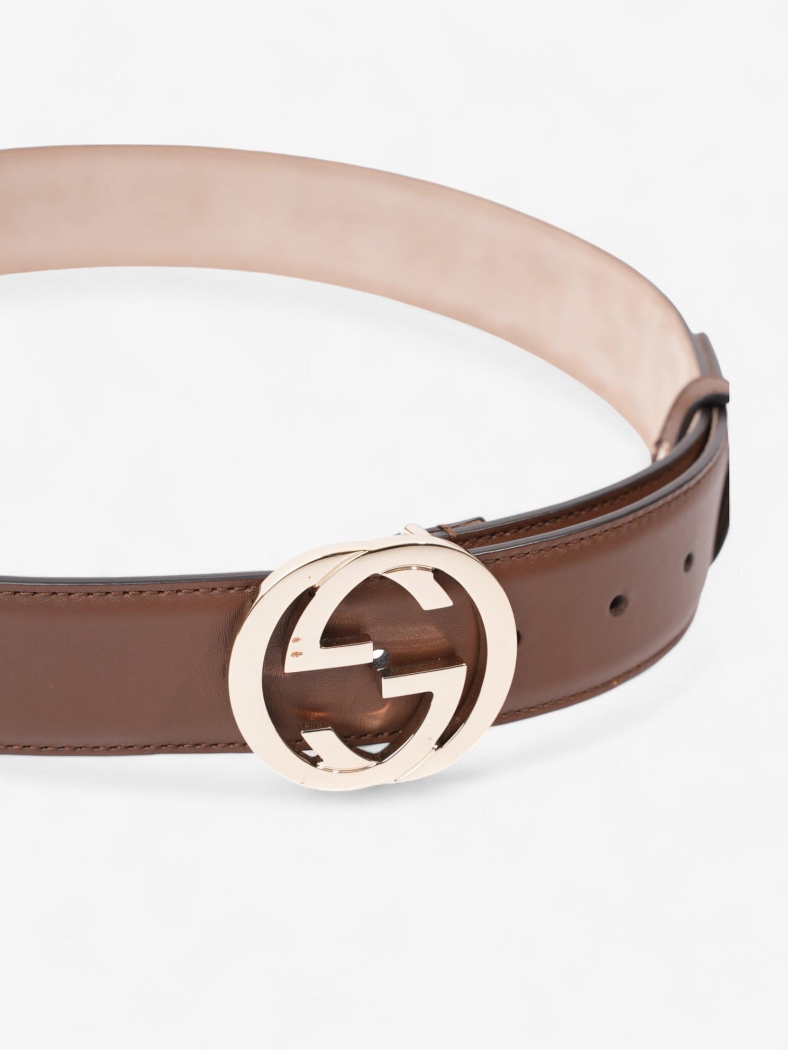 Gucci Blondie Belt Brown Leather 80cm / 32" | AlmaBagz