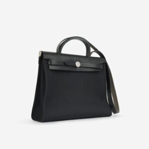 Hermès Hermes - Herbag 31 - Noir Canvas / Hunter PHW - 2020 - | AlmaBagz
