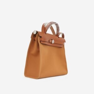 Hermès Hermes - Herbag 31 - Dune / Magnolia Canvas / Fauve Hunter PHW - 2021 | AlmaBagz